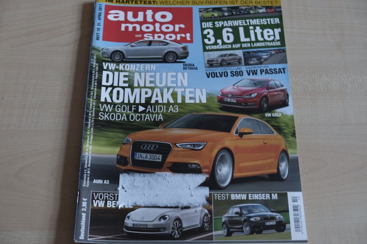 Deckblatt Auto Motor und Sport (10/2011)